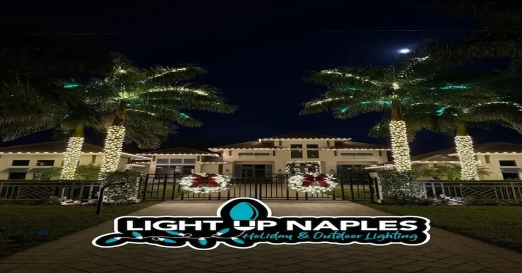 How to Wrap Palm Trees with Christmas Lights - A Naples, FL Guide
