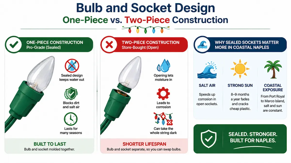 Bulb and Socket Design - One-Piece vs Two-Piece Construction