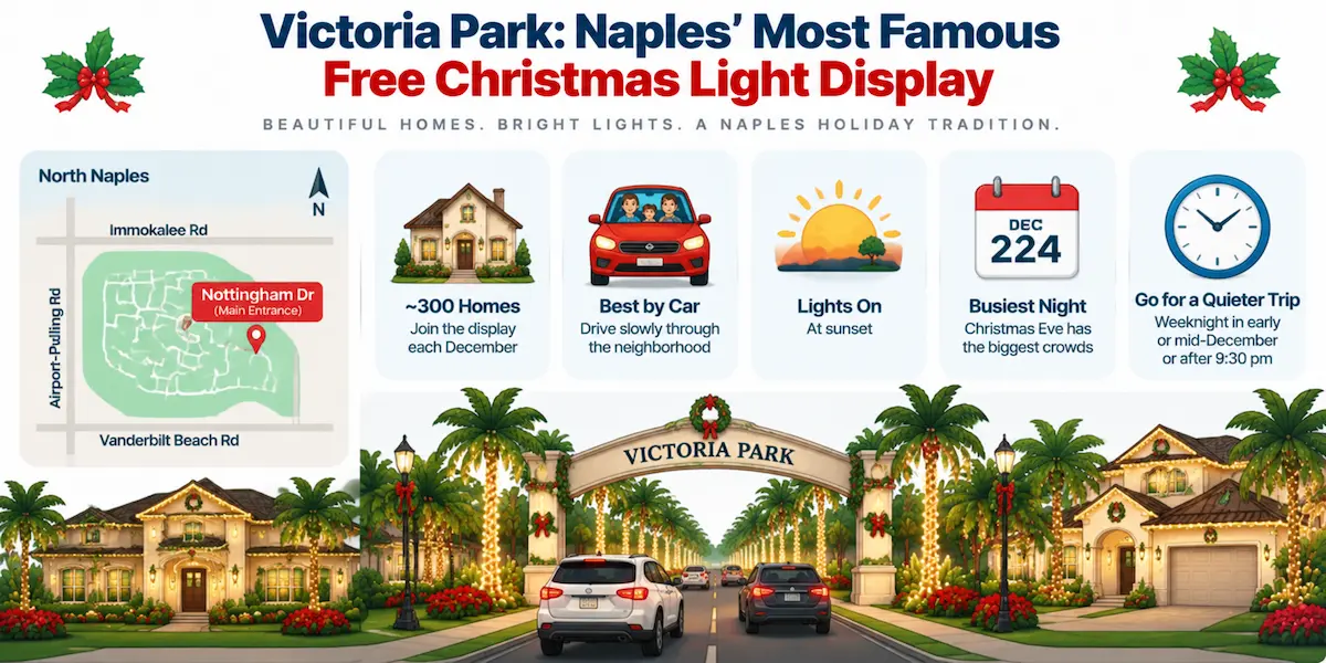 Victoria Park - Naples’ Most Famous Free Christmas Light Display